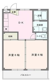 第5大島マンションの間取り画像