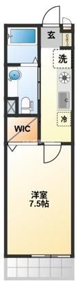 スリーズ国立の間取り画像