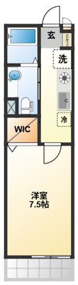 スリーズ国立の間取り画像
