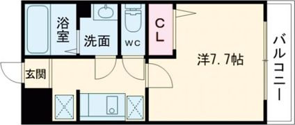旗塚レジデンスの間取り画像