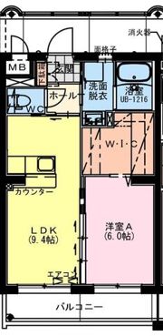 Vivido arcobaleno(ビビット アルコバレーノ）の間取り画像