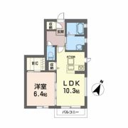 シャーメゾン千寿Bの間取り画像