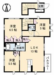 ウィンベル吉山 A棟の間取り画像