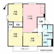 フレグランス学園台 E棟の間取り画像
