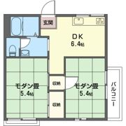 スカイマリン Bの間取り画像