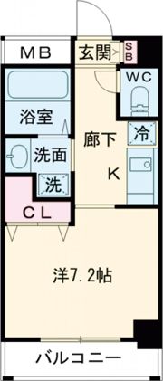 レジデンス神戸グルーブHarberWestの間取り画像