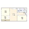 三和コーポ岩田の間取り画像
