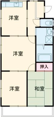 キャッスル中の島の間取り画像