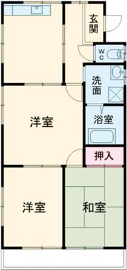キャッスル中の島の間取り画像