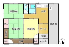 下恩田貸アパートの間取り画像