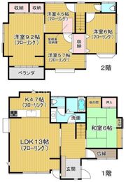 村井本藤沢6丁目貸家の間取り画像