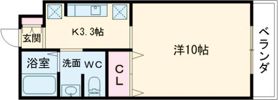JRBハイツ矢野Ⅲ番館の間取り画像