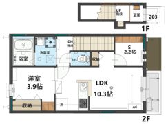 コンフォート東住吉の間取り画像