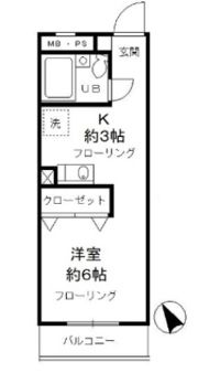 昭島コートエレガンスA棟の間取り画像