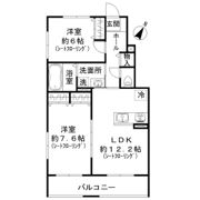 オークス中川の間取り画像