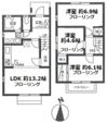グリーンヒルズA棟の間取り画像