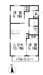 プランドールⅡの間取り画像