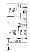 プランドールⅡの間取り画像