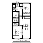 パレス水南の間取り画像