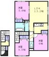 ジェラン北栄町B棟の間取り画像