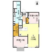 D-ROOM高井田元町の間取り画像
