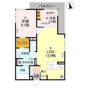 D-ROOM高井田元町の間取り画像