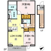 ソレアード Bの間取り画像