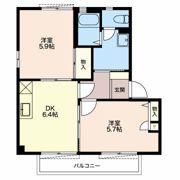 リヴェール Bの間取り画像