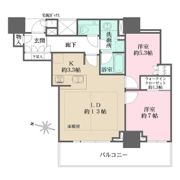 ザ・パークハウス大阪梅田タワーの間取り画像