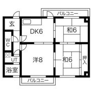 レジデンスみなみB棟の間取り画像