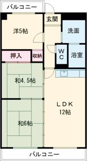 ウィズユー苅安賀の間取り画像