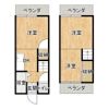 大東市北条6丁目16-17テラス【初期費用火災保険のみ可】の間取り画像