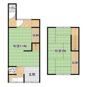 姫路市大津区長松バルク戸建て①右【初期費用火災保険のみ可】の間取り画像