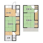 姫路市城北新町2丁目2戸テラス③【初期費用火災保険のみ可】の間取り画像