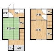 大和高田市築山テラス【初期費用火災保険のみ可】の間取り画像
