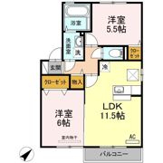 アンソレイエ 松家の間取り画像
