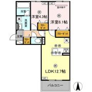 シャンポールさい D棟の間取り画像