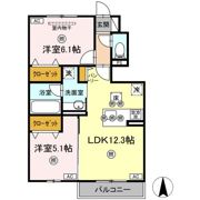 シャンポールさい E棟の間取り画像