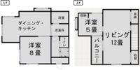 朝霞市幸町2LDK戸建ての間取り画像