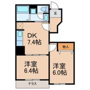 マリブコートみさき2の間取り画像