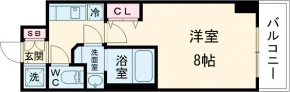 BPRレジデンス江坂の間取り画像