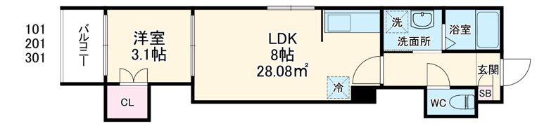 Ciel Terraceの間取り画像