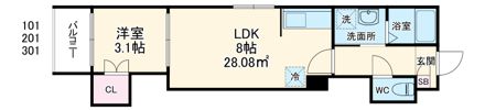 Ciel Terraceの間取り画像