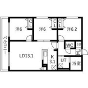 Horohira Bridge Residenceの間取り画像