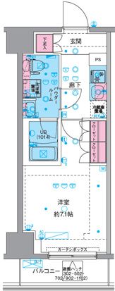 GENOVIA平塚の間取り画像