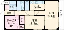 ピュアときめき1番館の間取り画像