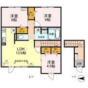 セザール川沿の間取り画像