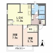 クレセント長尾C棟の間取り画像