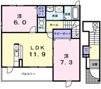 メゾンミッテ2番館の間取り画像