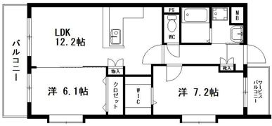 サンリーフ手越の間取り画像